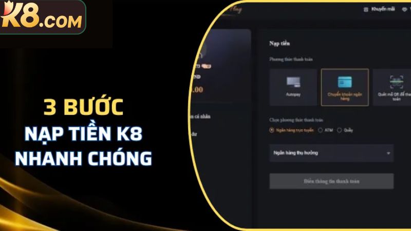 Hướng dẫn người mới các thao tác nạp tiền cụ thể